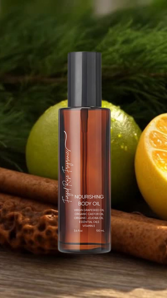 Golden Wood Nourishing Body & Hair Oil - Forged Rose Fragrances