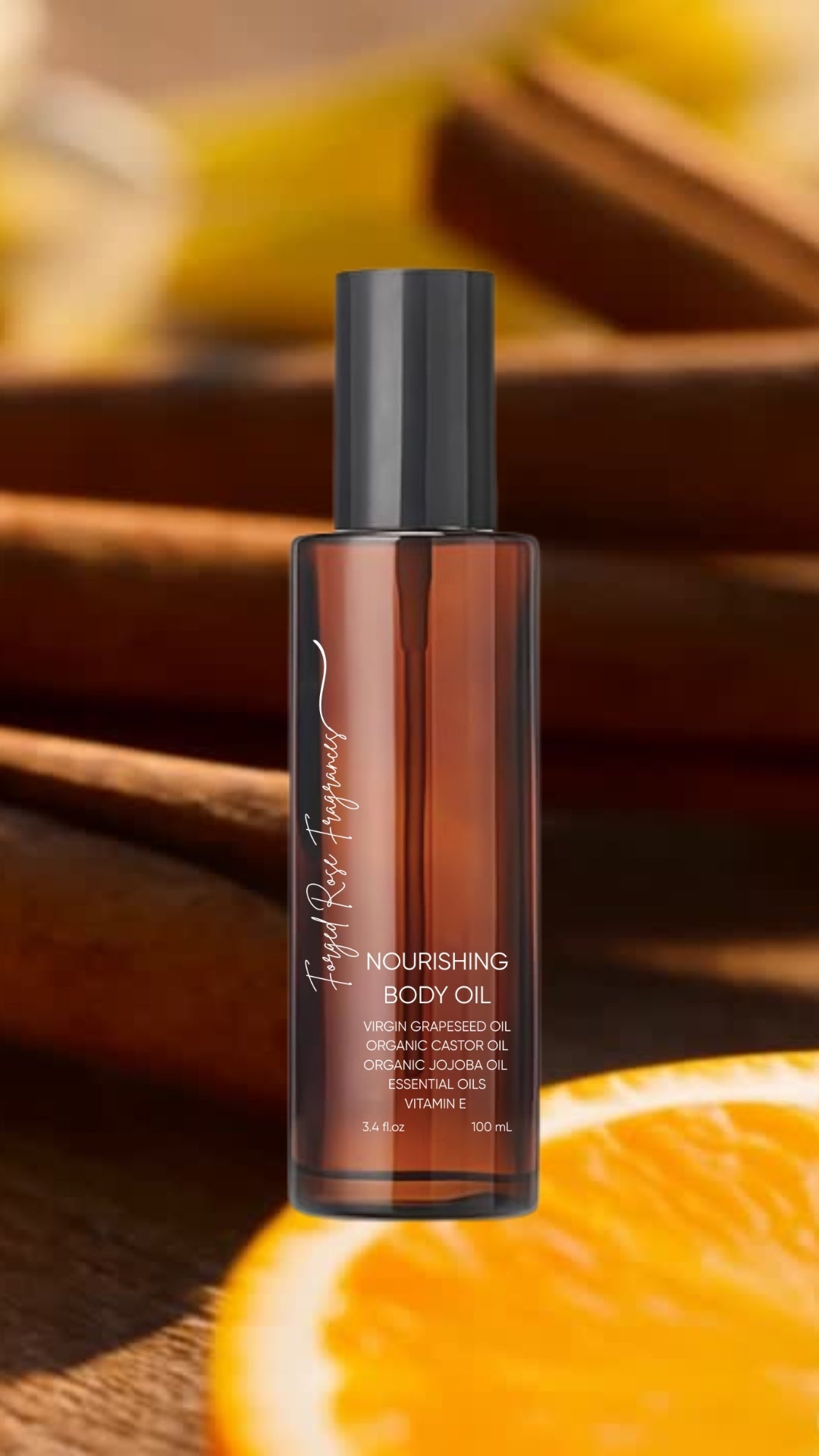 Golden Resin Nourishing Body & Hair Fragrance Oil - Forged Rose Fragrances