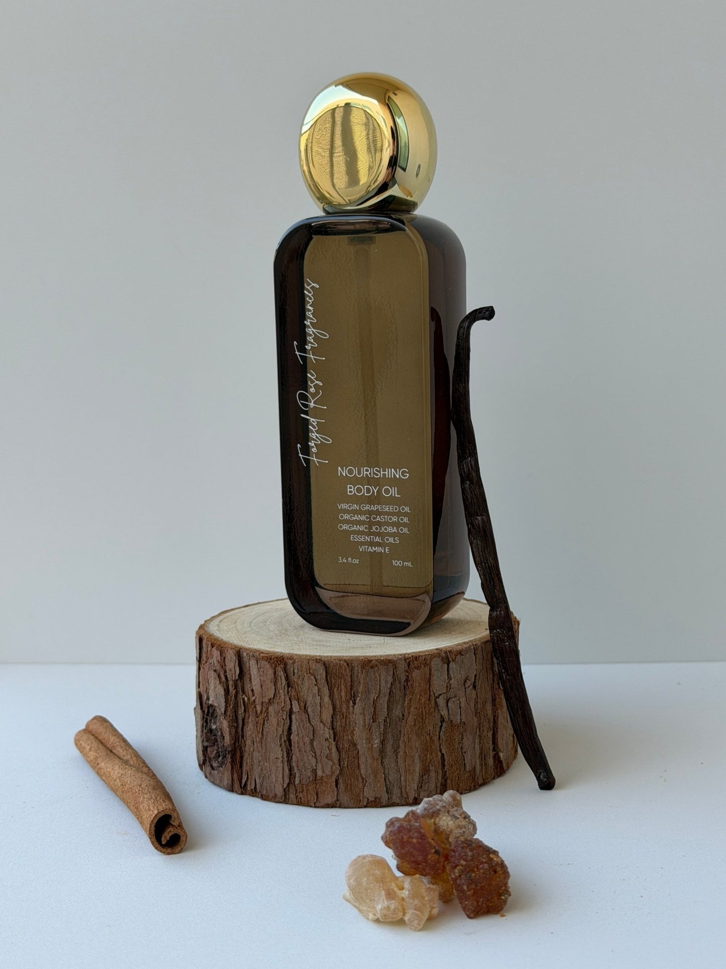 Golden Wood Nourishing Body & Hair Oil - Forged Rose Fragrances