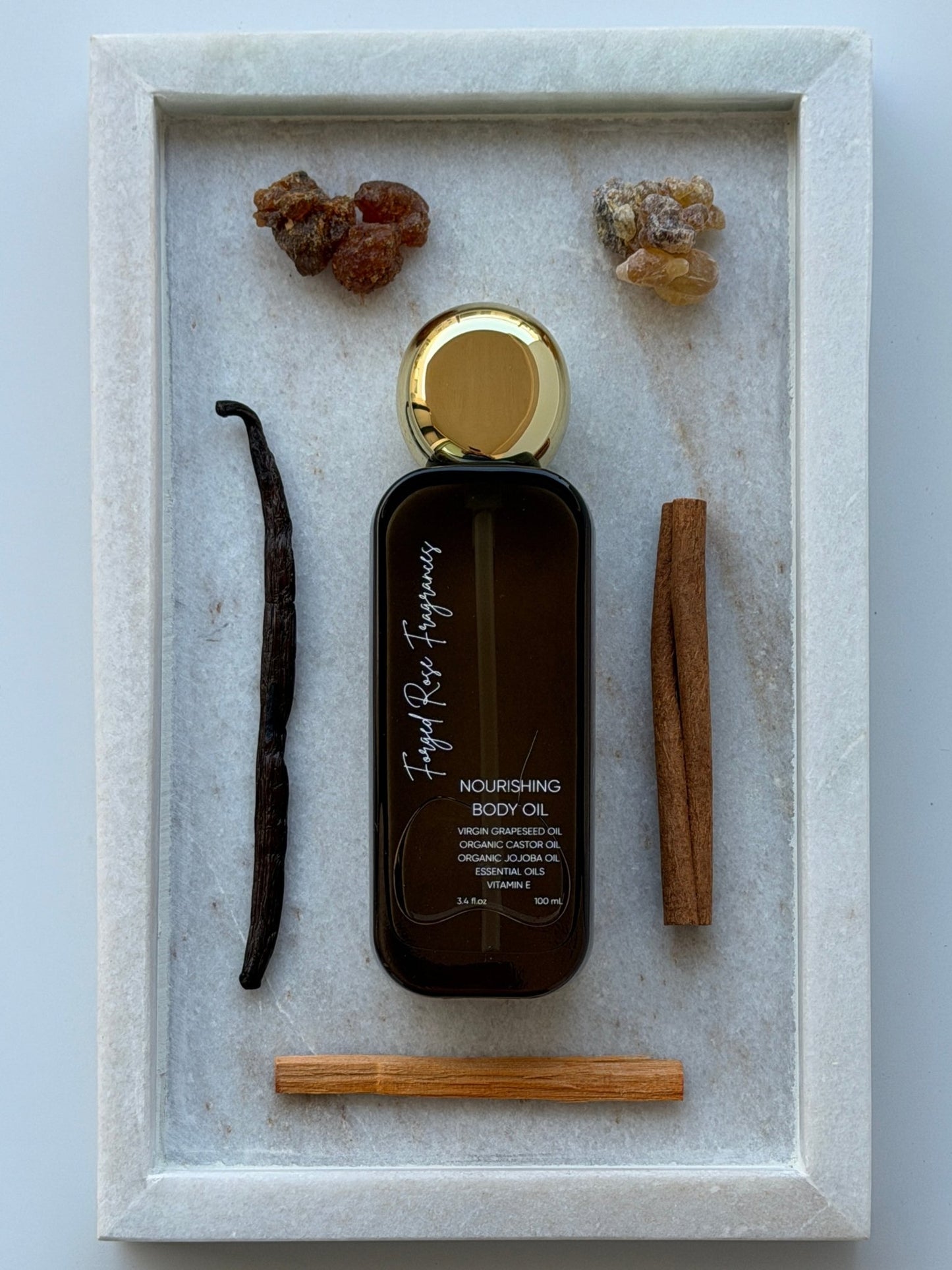 Golden Wood Nourishing Body & Hair Oil - Forged Rose Fragrances