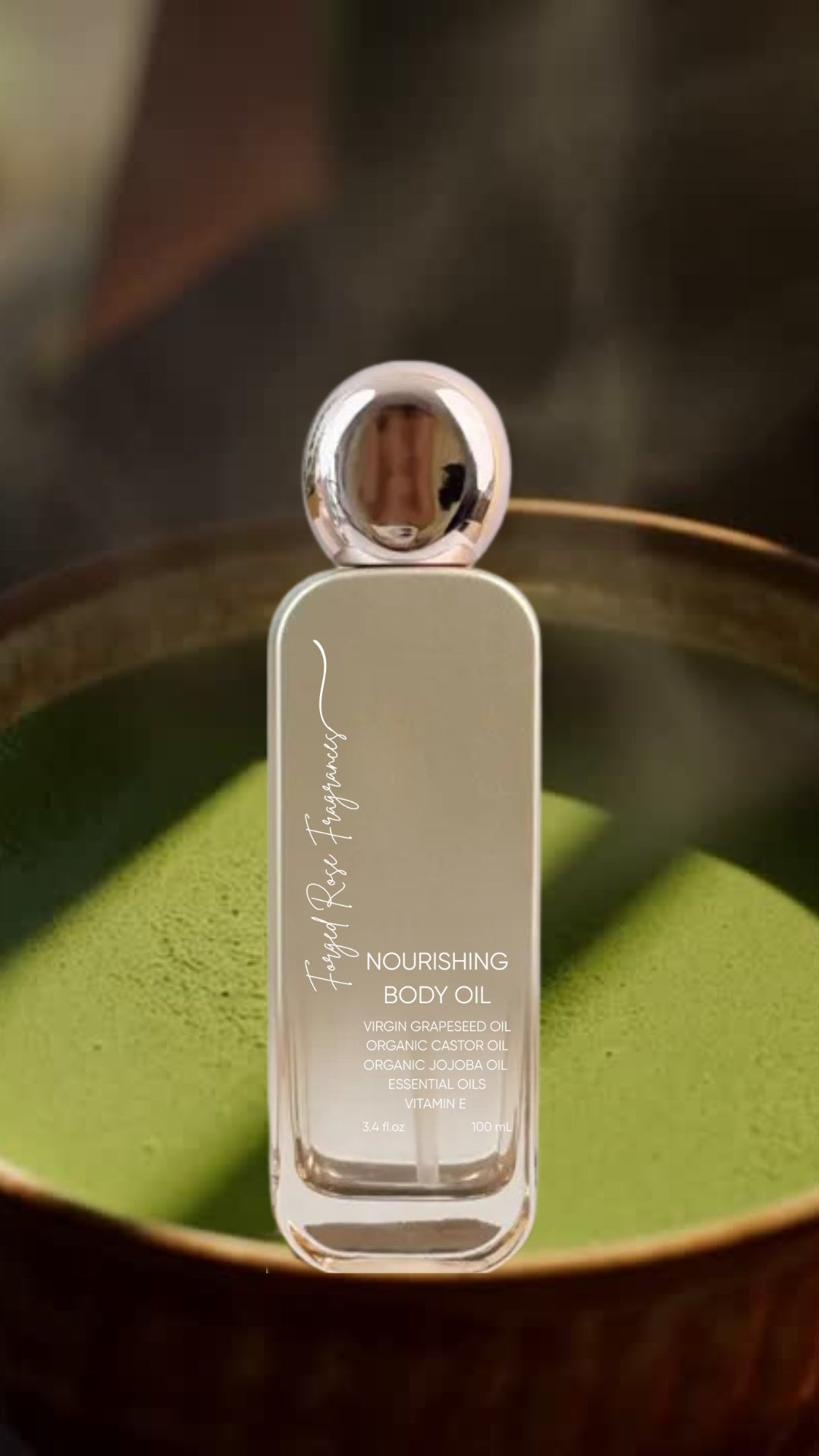 Sweet Ginger Matcha Nourishing Body & Hair Oil - Forged Rose Fragrances